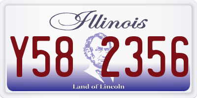 IL license plate Y582356