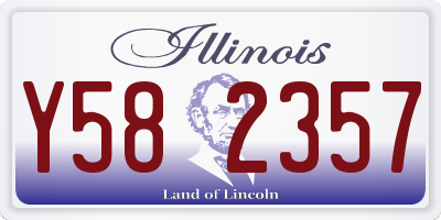 IL license plate Y582357