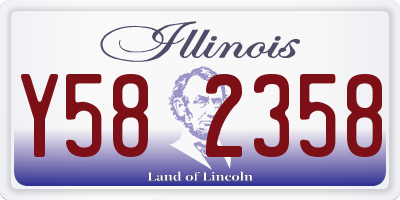 IL license plate Y582358