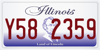IL license plate Y582359