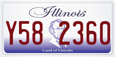 IL license plate Y582360