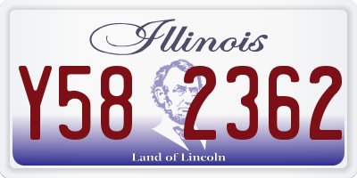 IL license plate Y582362