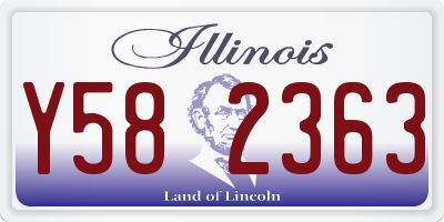 IL license plate Y582363