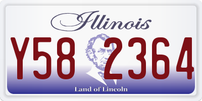 IL license plate Y582364
