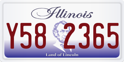 IL license plate Y582365