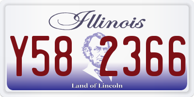 IL license plate Y582366