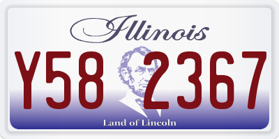 IL license plate Y582367