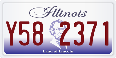 IL license plate Y582371