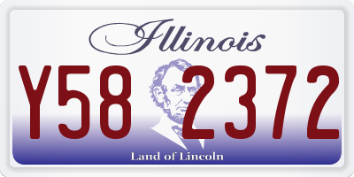 IL license plate Y582372