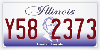 IL license plate Y582373