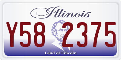 IL license plate Y582375