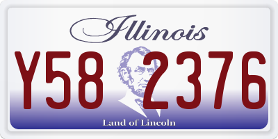 IL license plate Y582376