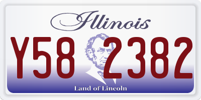 IL license plate Y582382