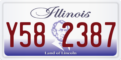 IL license plate Y582387