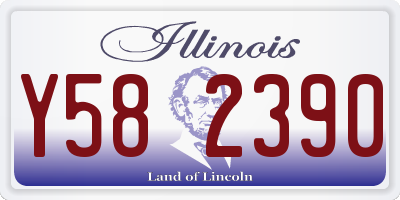 IL license plate Y582390