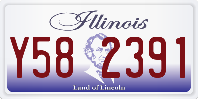 IL license plate Y582391