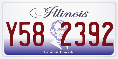 IL license plate Y582392