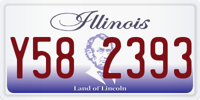 IL license plate Y582393