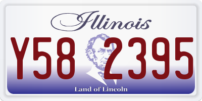 IL license plate Y582395
