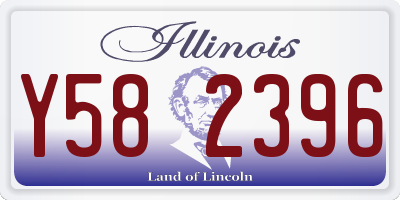IL license plate Y582396