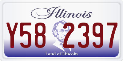 IL license plate Y582397
