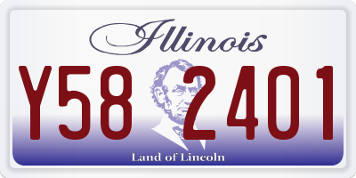 IL license plate Y582401