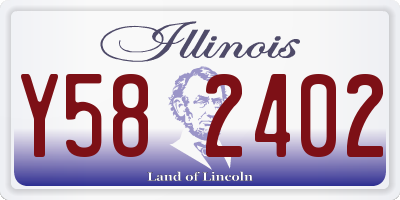 IL license plate Y582402