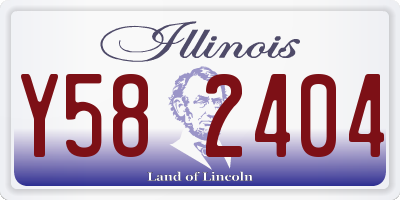 IL license plate Y582404