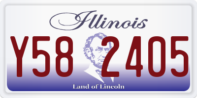 IL license plate Y582405