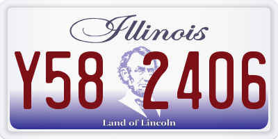 IL license plate Y582406