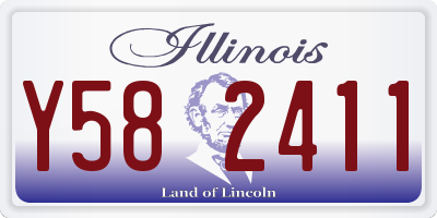 IL license plate Y582411