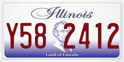 IL license plate Y582412