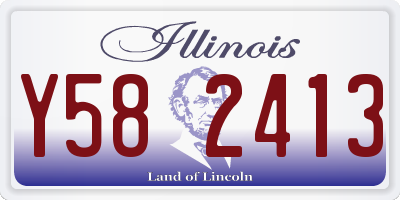 IL license plate Y582413