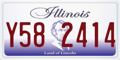 IL license plate Y582414