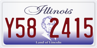 IL license plate Y582415