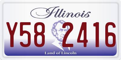 IL license plate Y582416