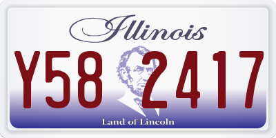 IL license plate Y582417