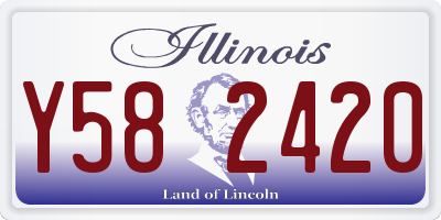 IL license plate Y582420