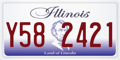IL license plate Y582421