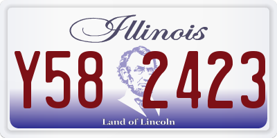 IL license plate Y582423