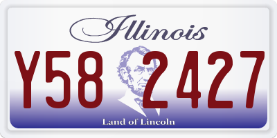 IL license plate Y582427