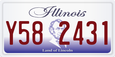 IL license plate Y582431