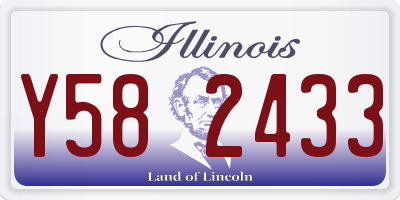 IL license plate Y582433