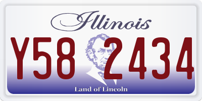 IL license plate Y582434