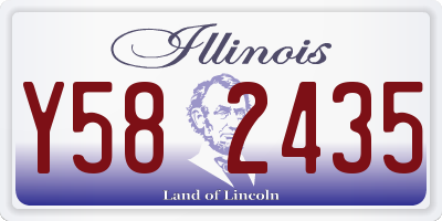 IL license plate Y582435