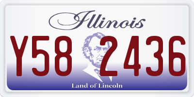 IL license plate Y582436