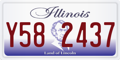 IL license plate Y582437
