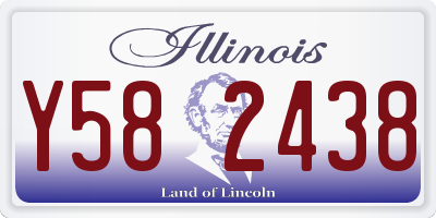 IL license plate Y582438