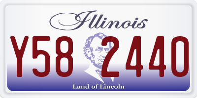 IL license plate Y582440