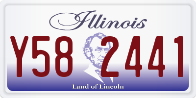 IL license plate Y582441